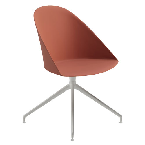 cila polypropylene chair with trestle base