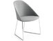 cila upholstered chair with sled base - 1