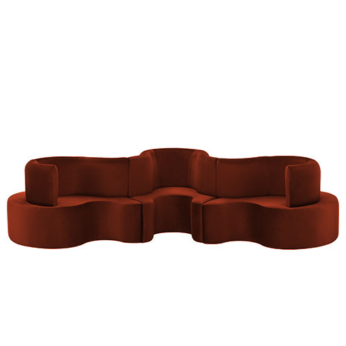 panton cloverleaf 3 unit sofa