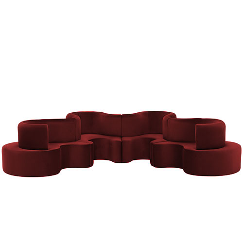 panton cloverleaf 4 unit sofa