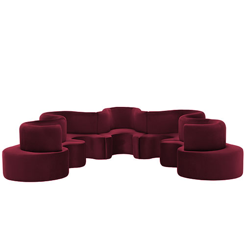 panton cloverleaf 5 unit sofa