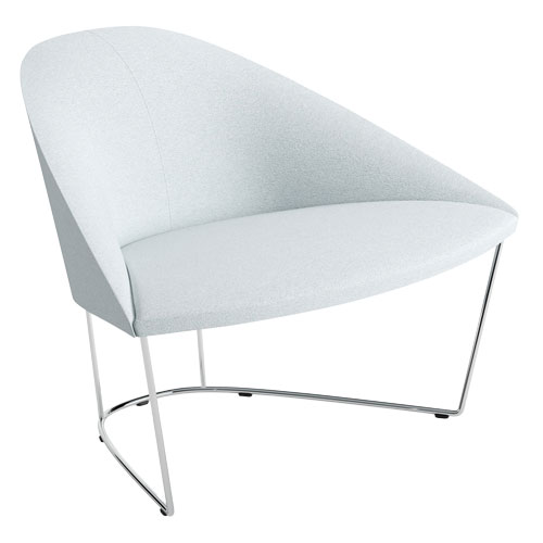 colina lounge chair with sled base