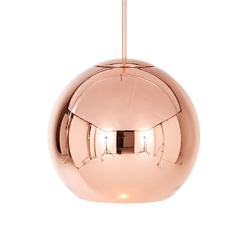 copper shade pendant light