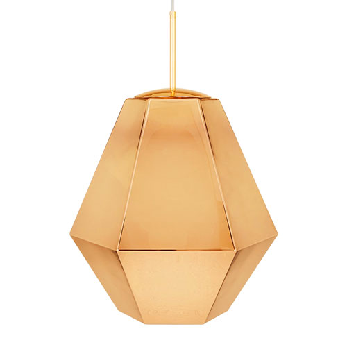 cut tall gold suspension lamp
