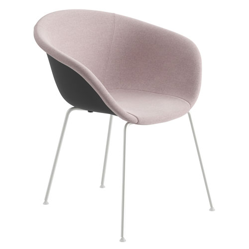 duna 02 four leg chair with front upholstery