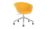 duna 02 five star base chair with front upholstery - 1
