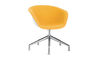 duna 02 five star base chair with front upholstery - 2