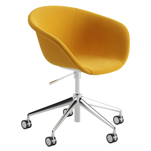 duna 02 five star base chair with full upholstery