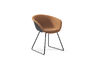 duna 02 sled base chair with front upholstery - 3