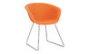 duna 02 sled base chair with full upholstery - 1