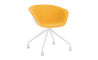 duna 02 trestle base chair with front upholstery - 1