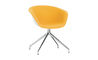 duna 02 trestle base chair with front upholstery - 2