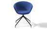 duna 02 trestle base chair with full upholstery - 1