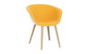duna 02 wood leg chair with front upholstery - 1