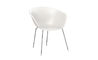 duna 02 polypropylene chair with 4 leg base - 1
