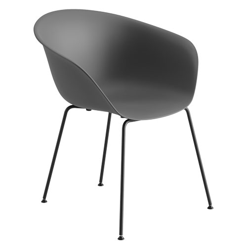 duna 02 polypropylene chair with 4 leg base