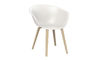 duna 02 polypropylene chair with wood legs - 1