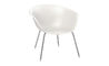 duna 02 polypropylene lounge chair with 4 leg base - 1