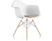 eames® dowel base armchair with seat pad - 1