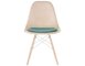 eames dowel base wood side chair with seat pad - 1