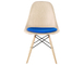eames dowel base wood side chair with seat pad - 1