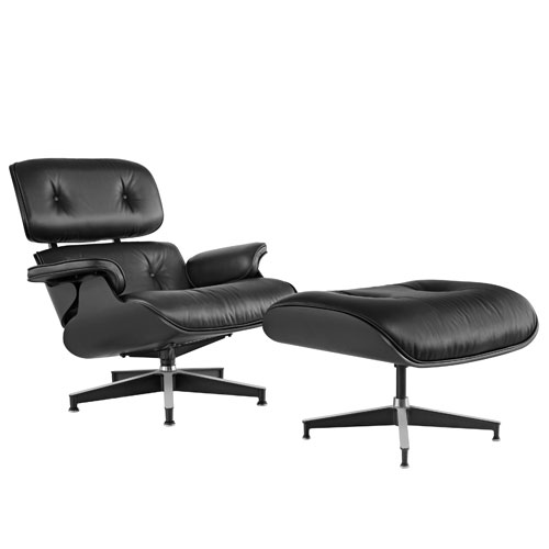 ebony eames® lounge chair & ottoman  - Herman Miller