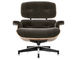 eames® lounge chair in mohair supreme - 1