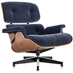 eames lounge chair in fabric without ottoman