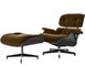 eames® lounge chair & ottoman in mohair supreme - 5