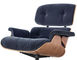 eames® lounge chair & ottoman in mohair supreme - 7