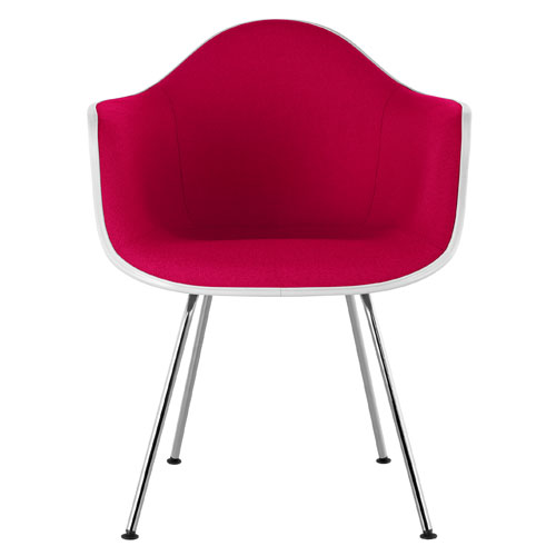 eames® upholstered armchair with 4 leg base  - Herman Miller