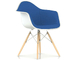 eames upholstered armchair with dowel base - 9