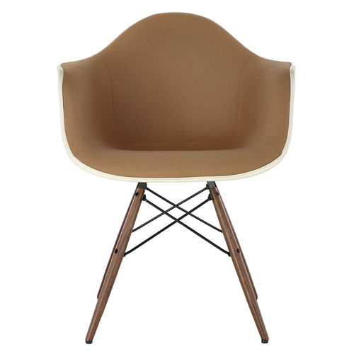 eames® upholstered armchair with dowel base  - Herman Miller