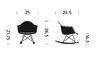eames® upholstered armchair with rocker base - 12