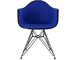 eames® upholstered armchair with wire base - 1