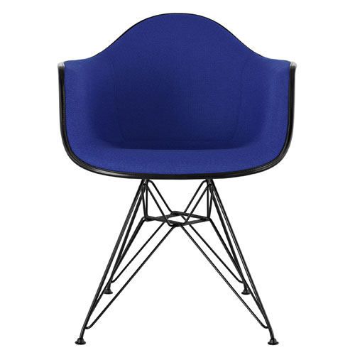 eames® upholstered armchair with wire base  - Herman Miller