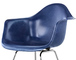 eames® molded fiberglass armchair with 4 leg base - 3