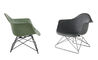 eames® molded fiberglass armchair with low wire base - 6