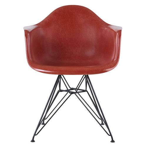 eames® molded fiberglass armchair with wire base  - Herman Miller