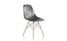 eames molded fiberglass side chair with dowel base - 8