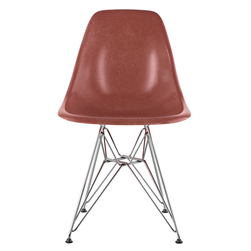 eames® molded fiberglass side chair with wire base  - Herman Miller