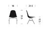 eames® molded fiberglass side chair with stacking base - 7
