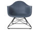 eames® molded plastic armchair with low wire base - 1