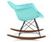 eames® molded plastic armchair with rocker base - 2