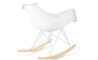 eames® molded plastic armchair with rocker base - 4