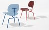 eames molded plastic dining chair metal base dcm ec-127 - 3