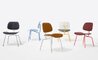 eames molded plastic dining chair metal base dcm ec-127 - 4