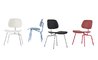 eames molded plastic dining chair metal base dcm ec-127 - 8