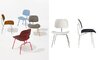 eames molded plastic dining chair metal base dcm ec-127 - 7