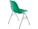 eames® molded plastic side chair with stacking base - 6